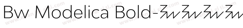 Bw Modelica Bold字体转换